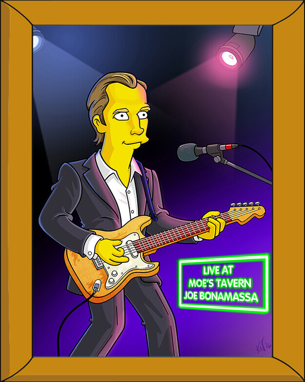 joe bonamassa the simpsons joe has been quot simpsonized quot best light show ever