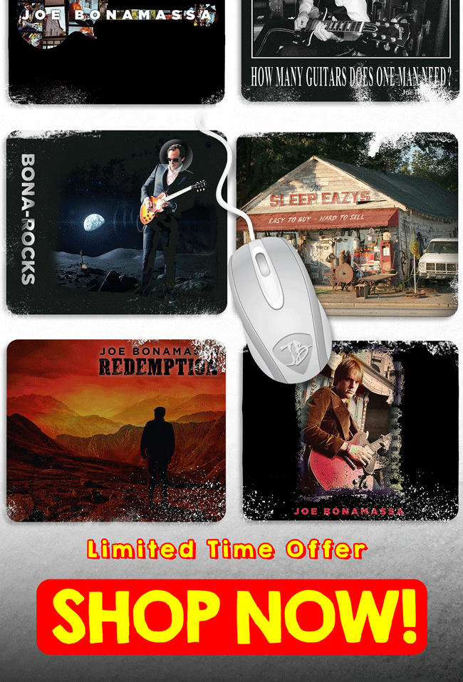 The latest Bonamassa products and sales new for you this week!