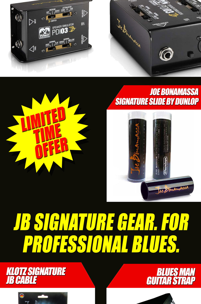 The latest Bonamassa products and sales new for you this week!