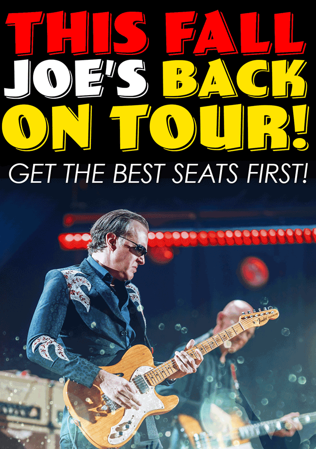 Joe's Playing at a Venue Near You - See Where Here!